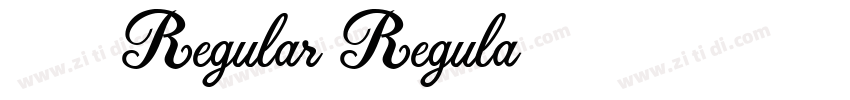 尔雅镇远舰 Regular Regula字体转换